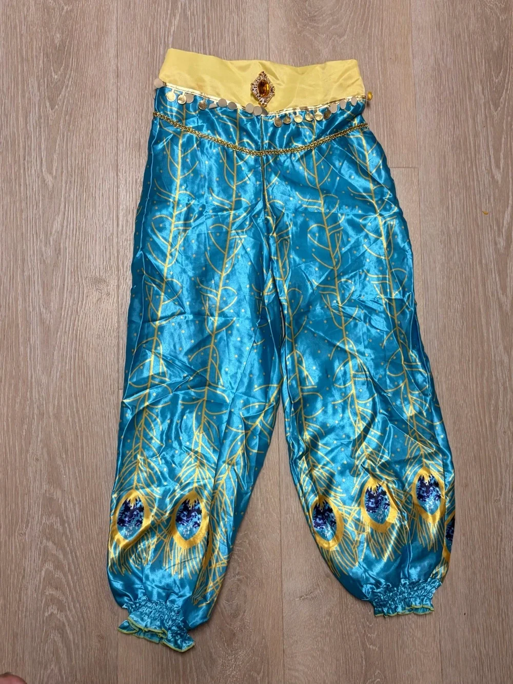 Girls Princess Jasmine Costume with Disney genie lamp purse